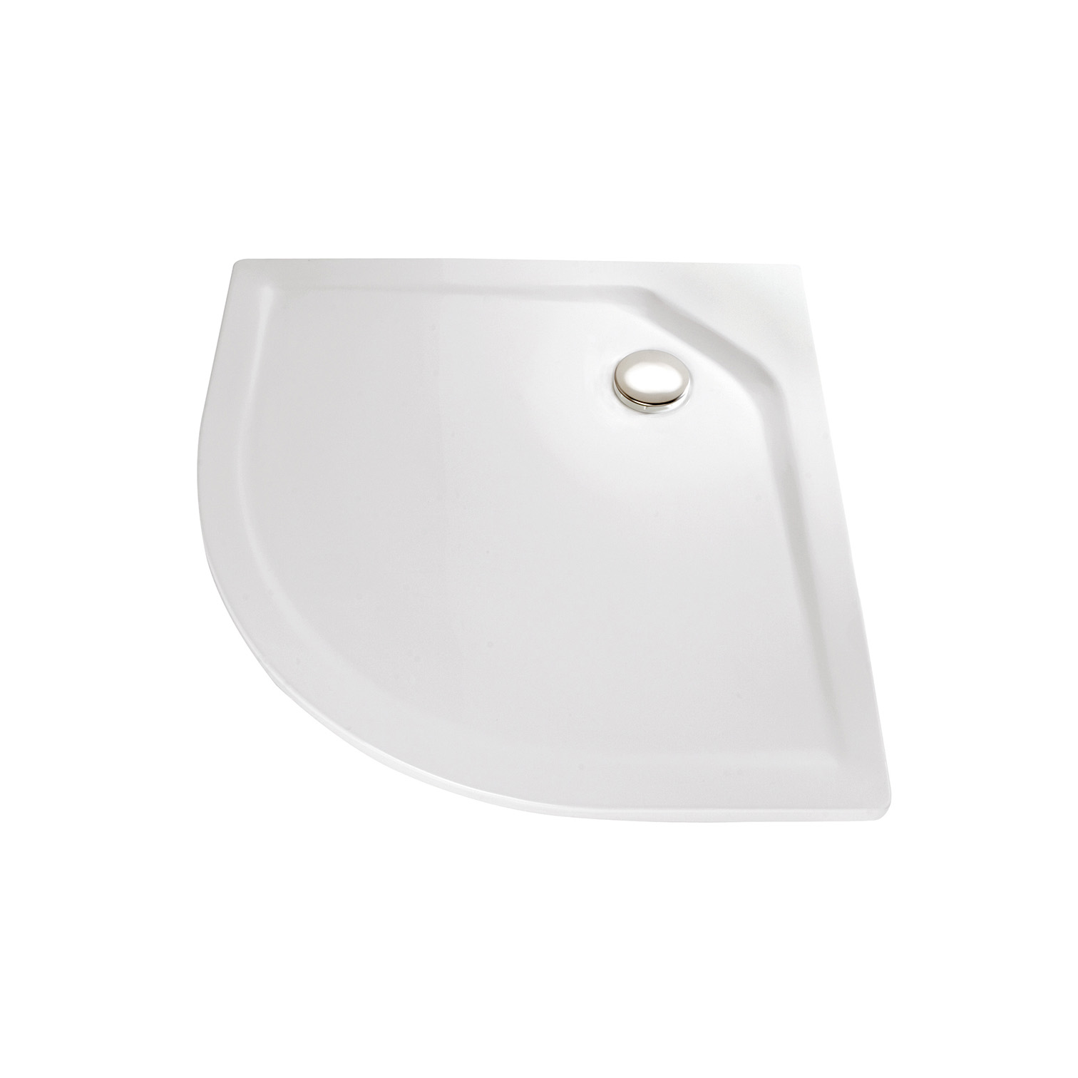 Quart de cercle R550 extra-plat avec évacuation ponctuelle