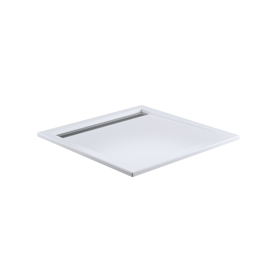 Carré avec rigole étroite